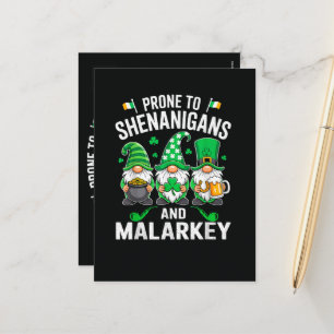 Cartes Pour Fêtes Annuelles Tend à faire des bêtises et drôle de malarkey