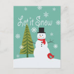 Cartes Pour Fêtes Annuelles tendances modernes hiver snowman<br><div class="desc">tendances modernes hiver snowman</div>