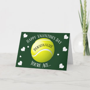 Cartes Pour Fêtes Annuelles Tennis amusant tu es Ace Valentines