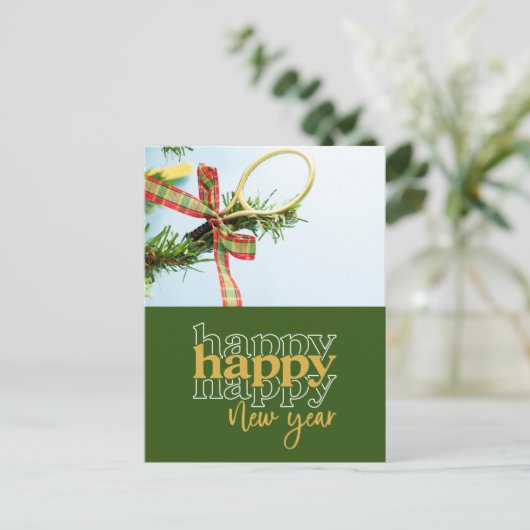 Cartes Pour Fêtes Annuelles Tennis Bonne Année (Debout devant)