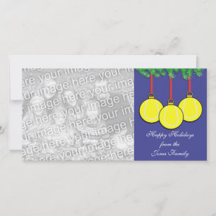 Cartes Pour Fêtes Annuelles Tennis Christmas Photo Card
