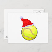 Cartes Pour Fêtes Annuelles Tennis de Noël (Devant / Derrière)
