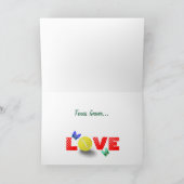 Cartes Pour Fêtes Annuelles Tennis Love (Intérieur)