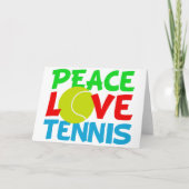 Cartes Pour Fêtes Annuelles Tennis Love (Devant)