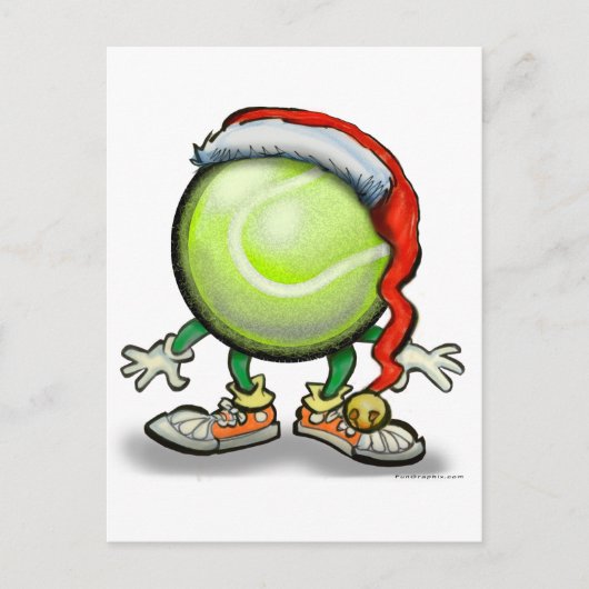 Cartes Pour Fêtes Annuelles Tennis Noël (Devant)