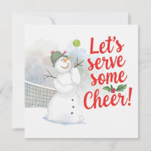 Tennis Noël avec bonhomme de neige Fête de fin d'