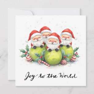 Cartes Pour Fêtes Annuelles Tennis Noël avec Sabta et balle de tennis 