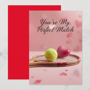 Cartes Pour Fêtes Annuelles Tennis Saint-Valentin avec AMOUR pour Joueur
