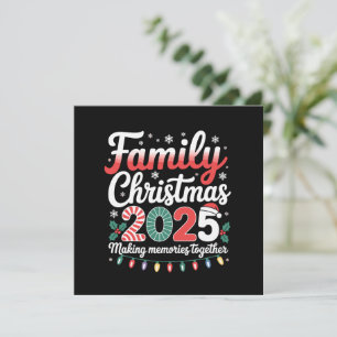 Cartes Pour Fêtes Annuelles Tenue de Noël assortie pour la famille 2025 Squad 
