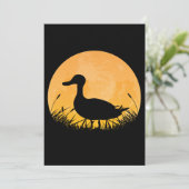 Cartes Pour Fêtes Annuelles Tenue facile Halloween Canard Colvert Plongeur Lun (Debout devant)