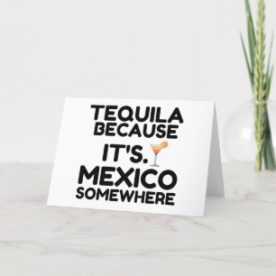 CARTES POUR FÊTES ANNUELLES TEQUILA MEXIQUE QUELQUE PART