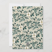 Cartes Pour Fêtes Annuelles Terrain rouge rustique vert saint nom commercial t (Dos)