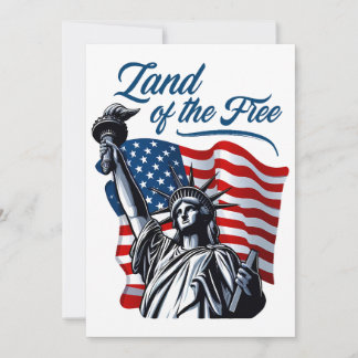 Cartes Pour Fêtes Annuelles Terre des Libres - Patriotique