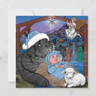 Cartes Pour Fêtes Annuelles Terre-Neuve Baby Jesus