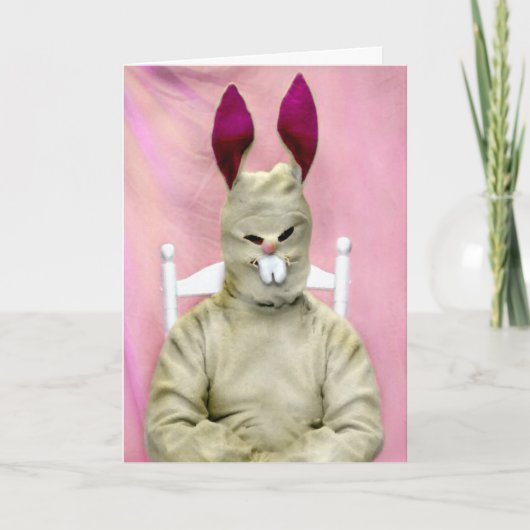 Cartes Pour Fêtes Annuelles Terrible lapin de Pâques (Devant)
