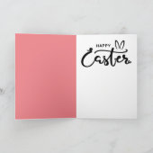 Cartes Pour Fêtes Annuelles Terrible lapin de Pâques (Intérieur)