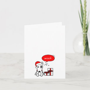 Cartes Pour Fêtes Annuelles Terrier avec cadeaux Noël