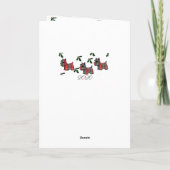 Cartes Pour Fêtes Annuelles Terrier écossais (Dos)