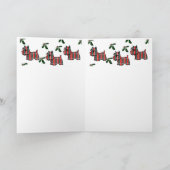 Cartes Pour Fêtes Annuelles Terrier écossais (Intérieur)