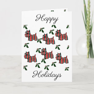 Cartes Pour Fêtes Annuelles Terrier écossais