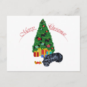 Cartes Pour Fêtes Annuelles Terrier Écossais Nap Noël