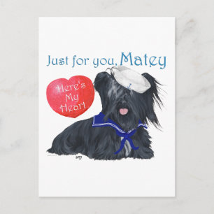 Cartes Pour Fêtes Annuelles Térrier Skye Marin Valentine