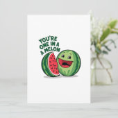 Cartes Pour Fêtes Annuelles T'es unique comme un melon (Debout devant)