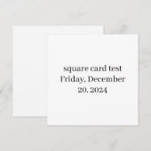 Cartes Pour Fêtes Annuelles test (Devant / Derrière)