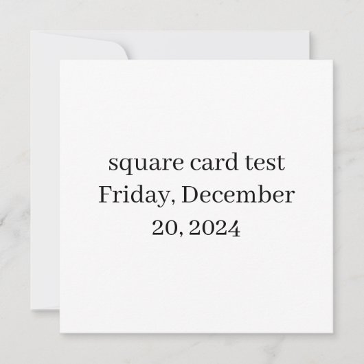 Cartes Pour Fêtes Annuelles test (Devant)