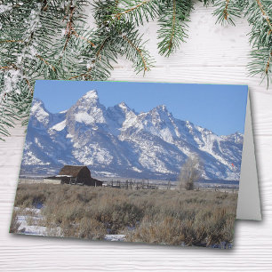 Cartes Pour Fêtes Annuelles Teton Winter Christmas Card