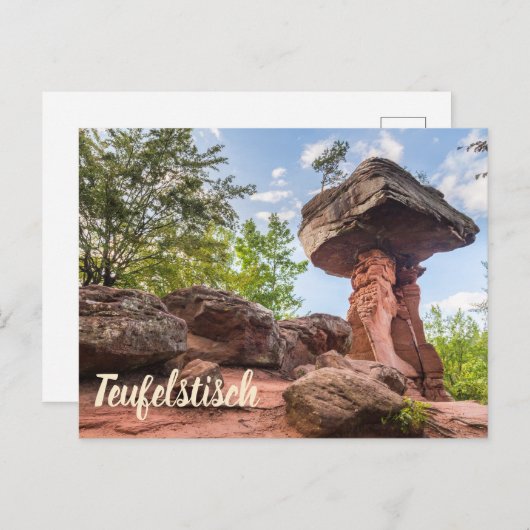 Cartes Pour Fêtes Annuelles Teufelstisch Hinterweidenthal Pfalz Allemagne cade (Devant / Derrière)