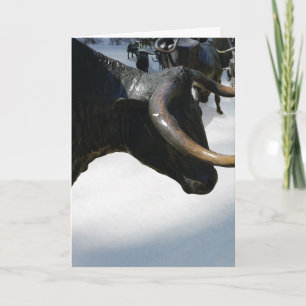 Cartes Pour Fêtes Annuelles Texan Holiday Card—Texas Longhorns (personnalisabl
