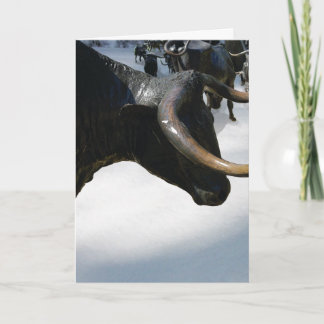 Cartes Pour Fêtes Annuelles Texan Holiday Card—Texas Longhorns (personnalisabl