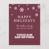 Cartes Pour Fêtes Annuelles Texas A&M San Antonio (Devant)