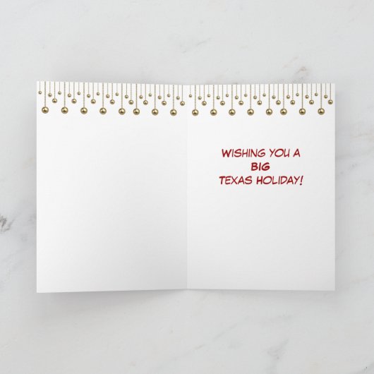 Cartes Pour Fêtes Annuelles Texas Christmas Cowboy Boot (Intérieur)