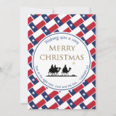 Cartes Pour Fêtes Annuelles TEXAS FLAG Three Wise Men TEXAN Christmas (Devant)
