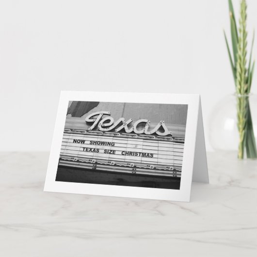 Cartes Pour Fêtes Annuelles Texas Size Christmas (Devant)