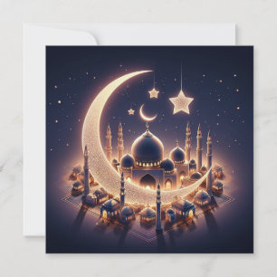 Cartes Pour Fêtes Annuelles Texte de vœux personnalisable pour l'Eid Moubarak