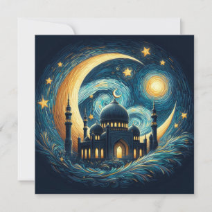 Cartes Pour Fêtes Annuelles Texte de vœux personnalisable pour l'Eid Moubarak