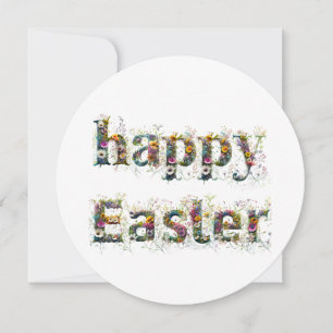 Cartes Pour Fêtes Annuelles Texte décoratif Joyeuses Pâques