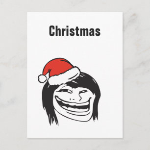 Cartes Pour Fêtes Annuelles Texte fait sur commande de Troll de femme de Memes