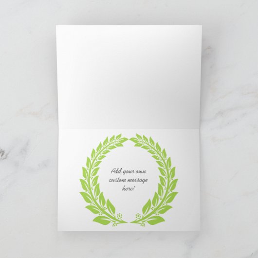 Cartes Pour Fêtes Annuelles Texte personnalisé Jolly Ethnic Père Noël (Intérieur)