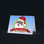 Cartes Pour Fêtes Annuelles Texte personnalisé Jolly Ethnic Père Noël<br><div class="desc">Une carte de Noël amusante et personnalisable avec un Père Noël d'ethnie juive.</div>