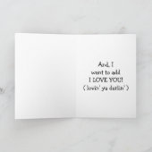 CARTES POUR FÊTES ANNUELLES TEXTE "STYLE SUD" AVEC "AMOUR" (Intérieur)