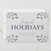 Cartes Pour Fêtes Annuelles Texture papier moderne et élégant (Devant)