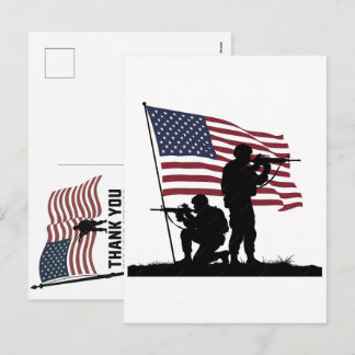 Cartes Pour Fêtes Annuelles Thank You Veterans American Flag Memorial Day