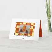 Cartes Pour Fêtes Annuelles Thankgiving Card (Dos)