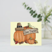 Cartes Pour Fêtes Annuelles Thanksgiving (Debout devant)