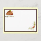 Cartes Pour Fêtes Annuelles Thanksgiving (Dos)