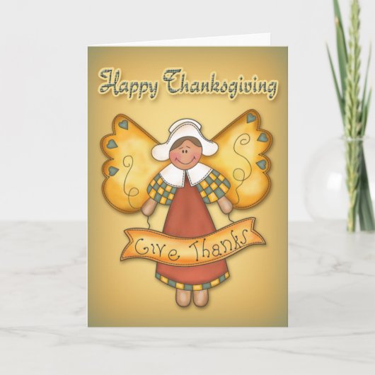 Cartes Pour Fêtes Annuelles Thanksgiving7 (Devant)